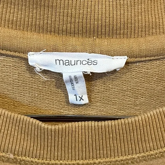 Maurices Yellowstone Dutton Ranch Camel Crewneck Sweatshirt - Picture 2 of 6